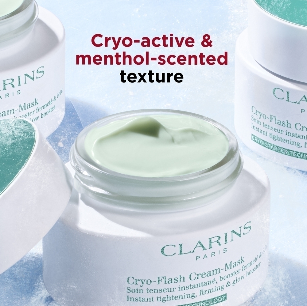 Маска для лица Clarins — Увлажняющая Cryo-Flash с омолаживающим и укрепляющим эффектом, 75 мл — фото 3