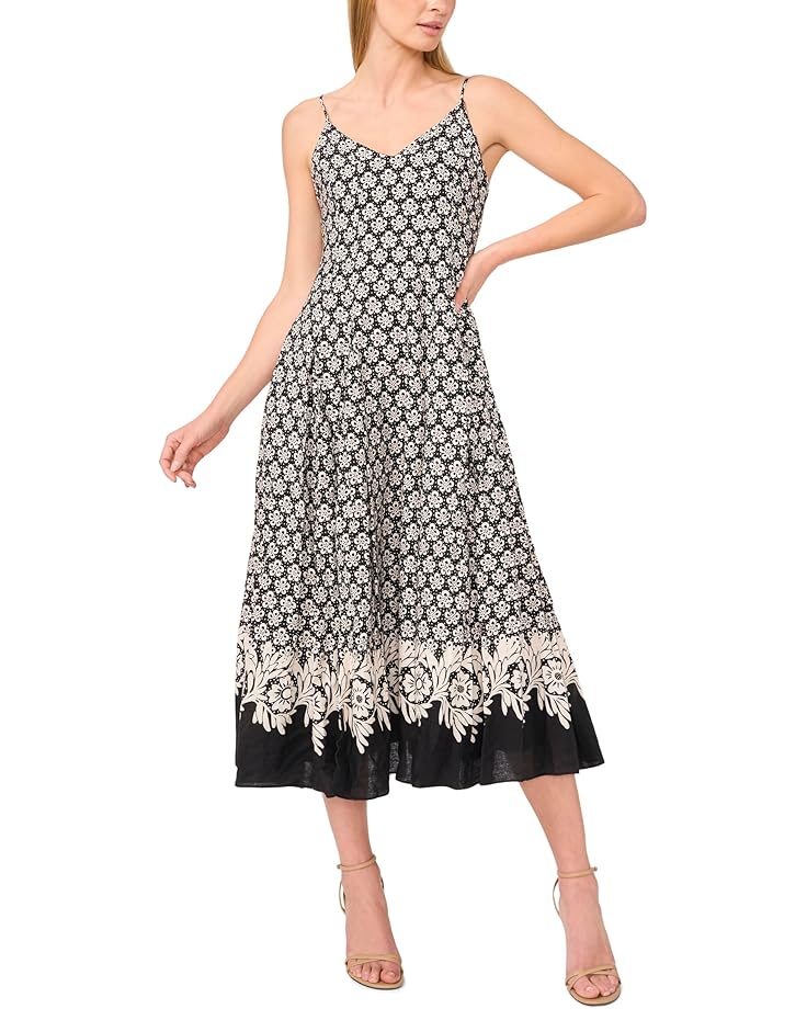 

Платье CeCe Spaghetti Strap A-line Maxi Dress, цвет Rich Black