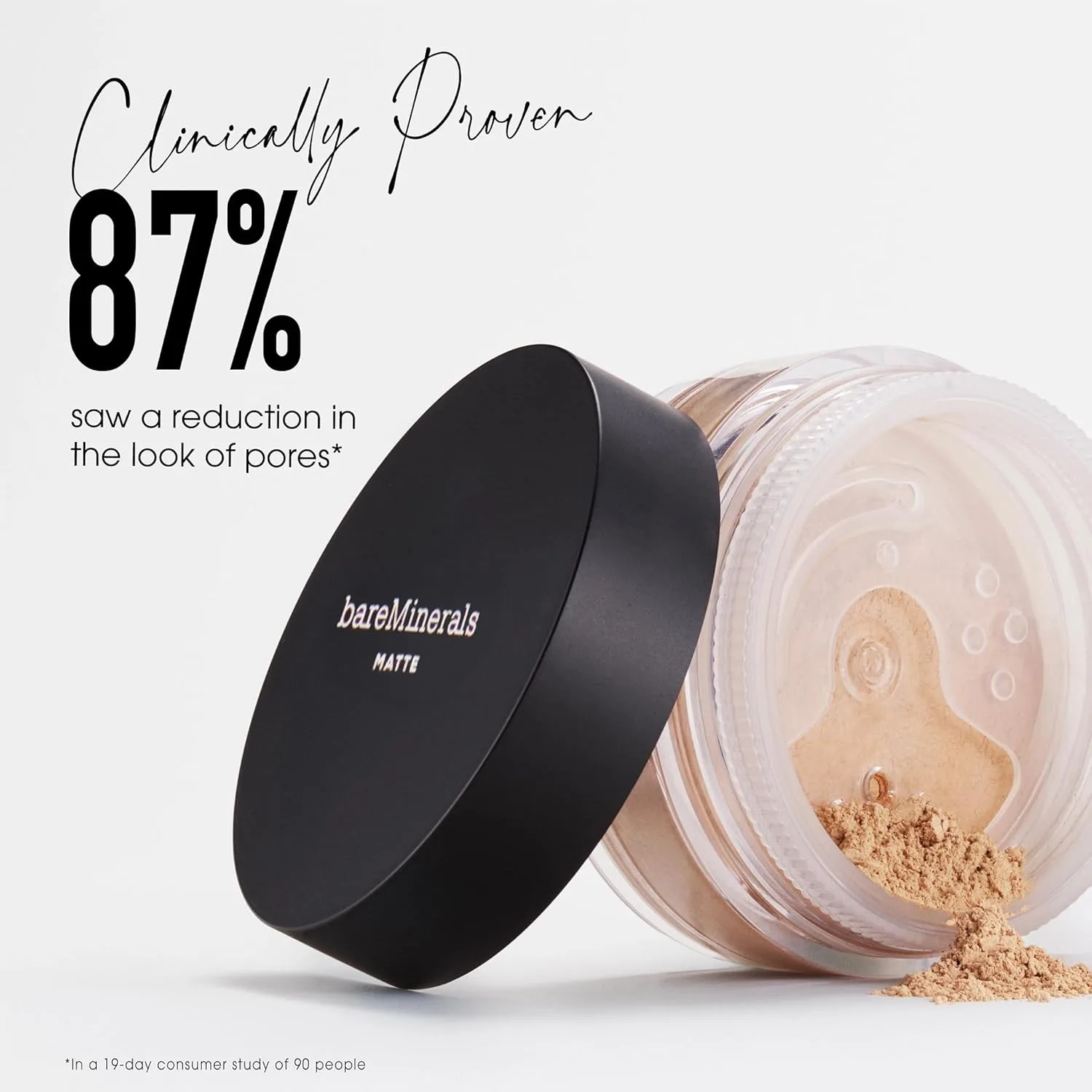 bareMinerals Original Matte Loose Powder Foundation SPF 15, минеральная пудра для лица, покрытие от легкого до полного, матирует, дерматологически протестировано, 26 Warm Dark — фото 4