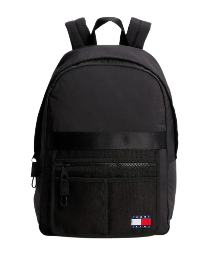 

Минималистичный рюкзак для миссий из черного нейлона. Tommy Jeans, черный