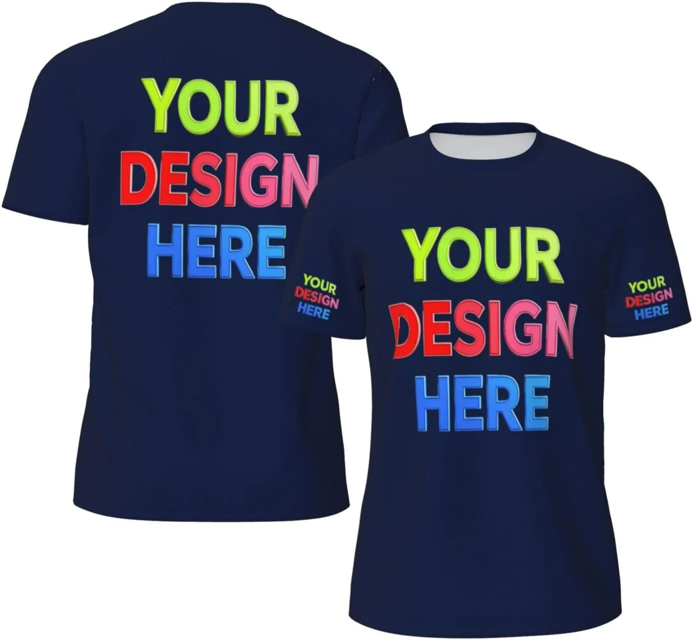 

Футболка Custom для мужчин с 4-сторонней печатью логотипа, текста или изображения