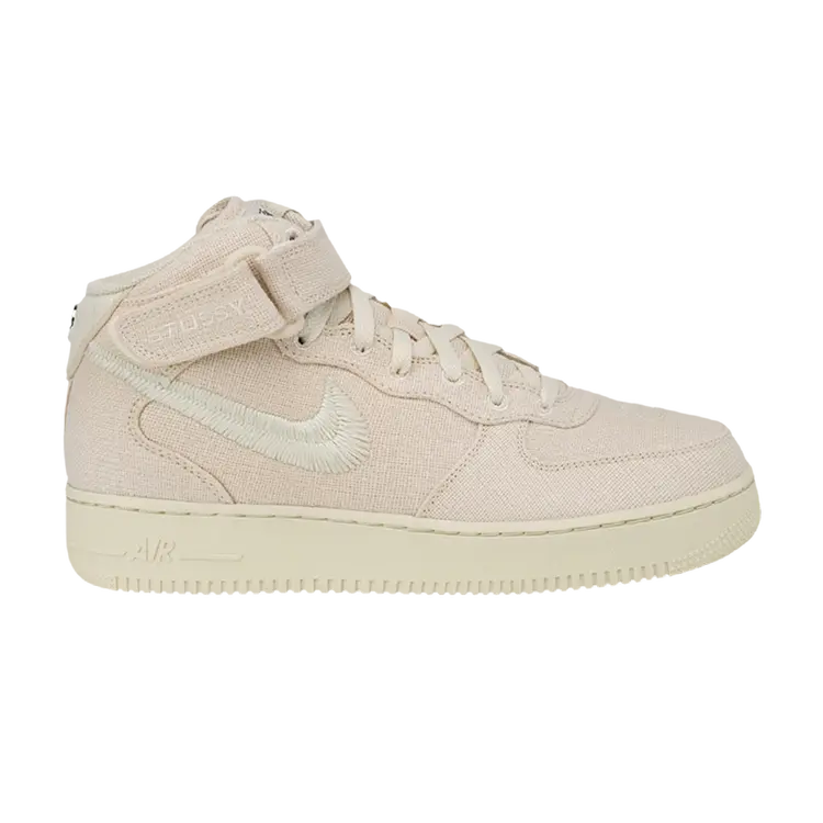 

Кроссовки Nike Stussy x Air Force 1 Mid PS, бежевый