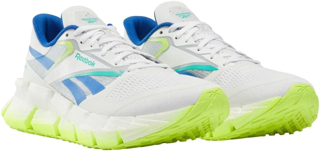 Кроссовки Reebok Herren Floatzig 1, Footwearwhite Digital Lime Kinetic Blue — фото 2