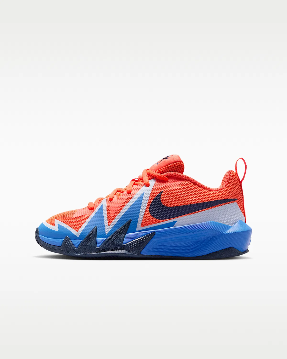 Кроссовки баскетбольные Nike S.T. Dynamite для старших детей, Turf Orange/Blue Crystal/Hydrogen Blue/Midnight Navy