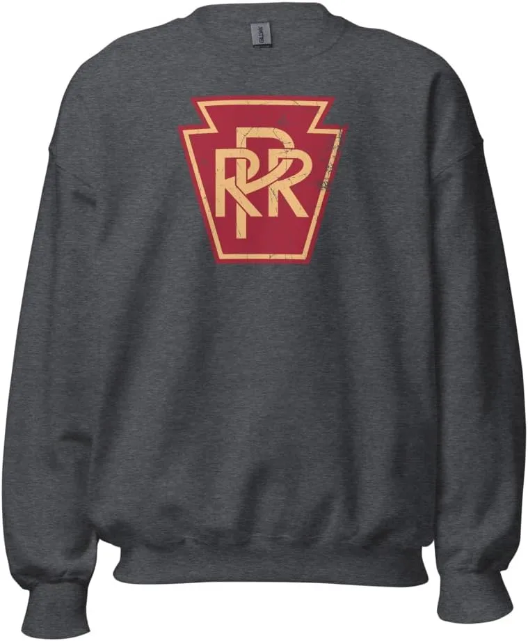 

Bygone Brand Pennsylvania Railroad унисекс ретро свитшот серый