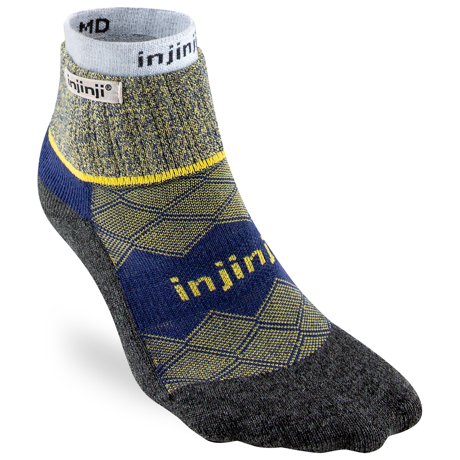 

Носки для бега Injinji Women's Liner + Runner Mini Crew, цвет Canary