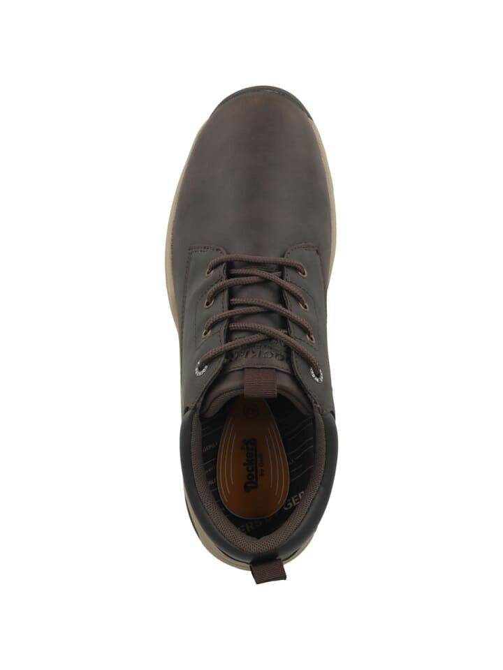 Кроссовки на шнуровке Dockers by Gerli Sneaker low 55CY002, темно-коричневый — фото 2