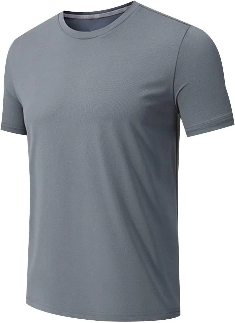 Мужская футболка с коротким рукавом, Cotton, Gray