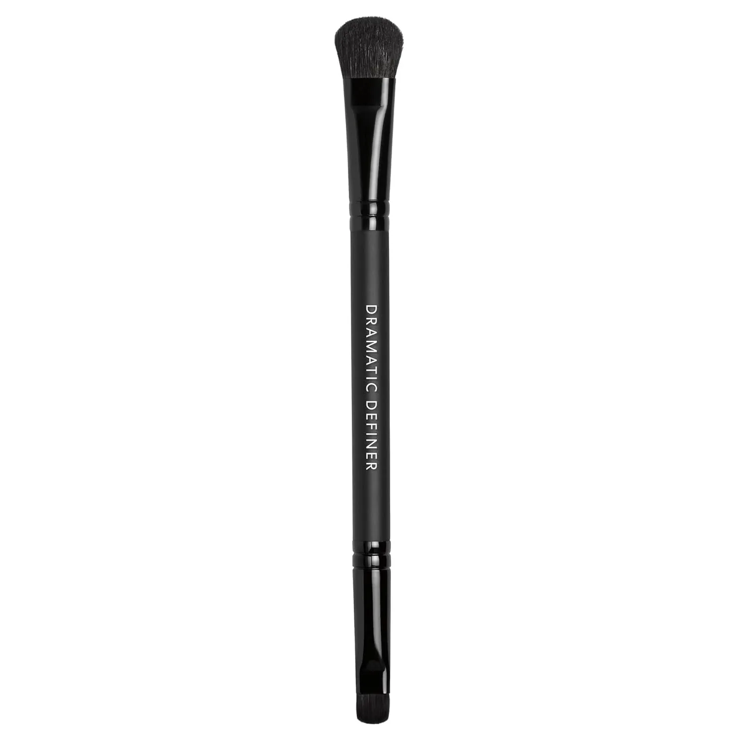 bareMinerals Dramatic Definer Eye Duo Brush, плоская кисть для нанесения теней и круглая кисть для подводки, синтетические волокна, веган