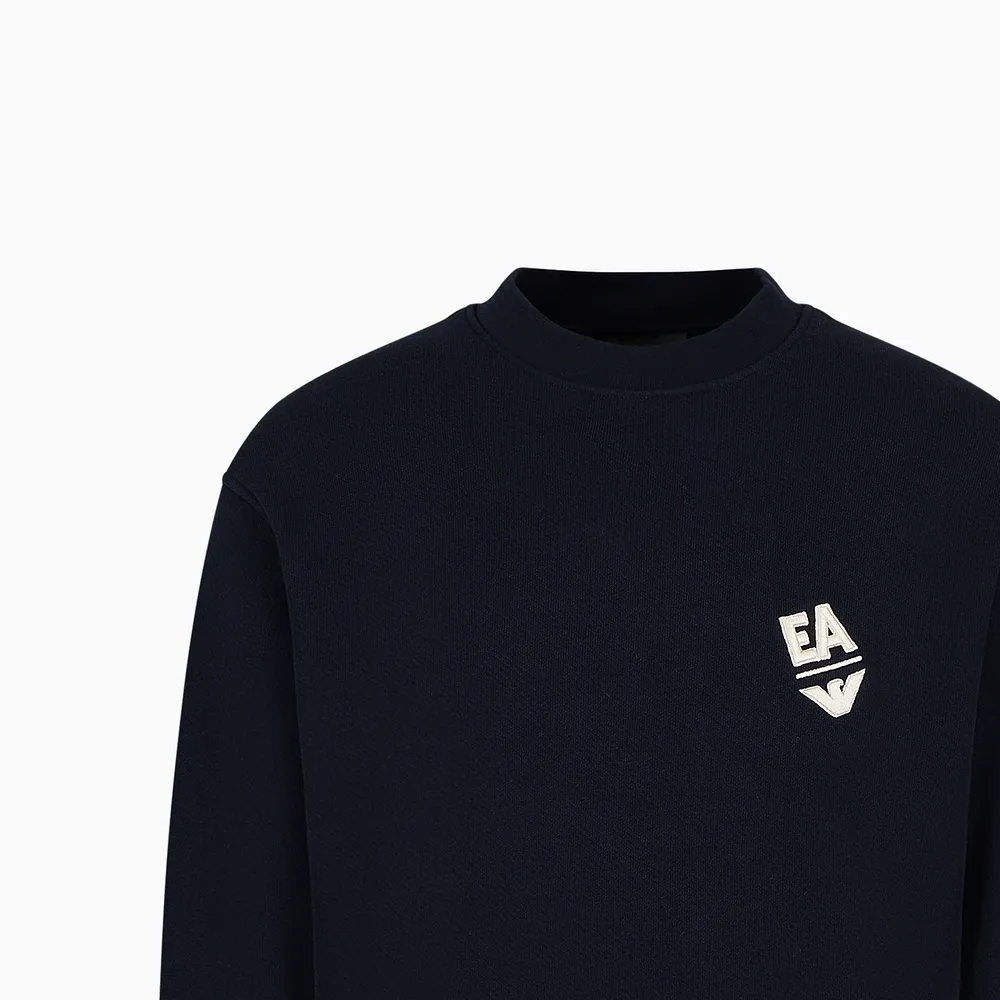 EMPORIO ARMANI Толстовка EA мужская синяя — фото 4