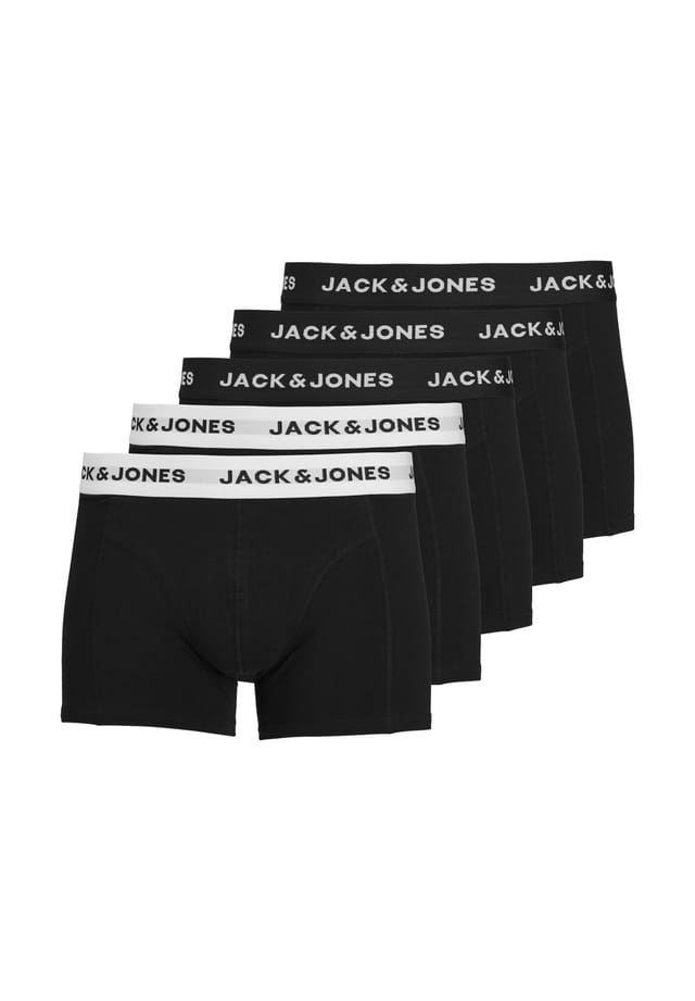 

Трусы сплошные трусы упаковка из 5 шт. Jack & Jones, черный