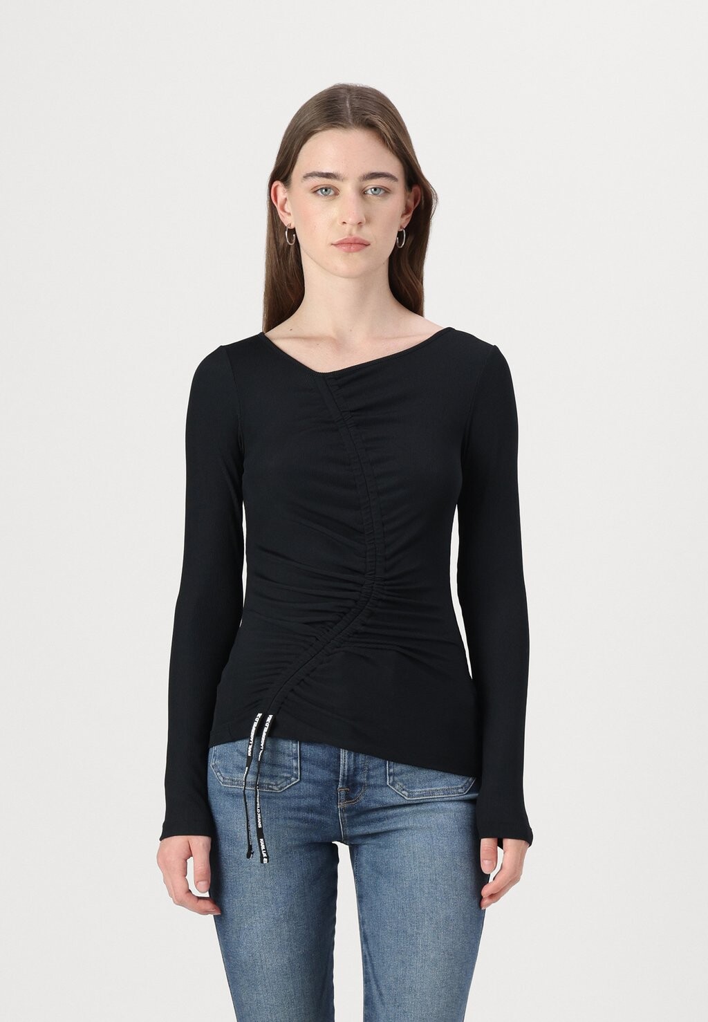 

Топ с длинными рукавами Karl Lagerfeld Jeans, черный
