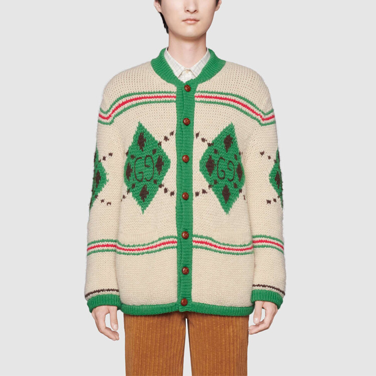 Свитер женский Gucci Классический крой, цвет слоновой кости — фото 3