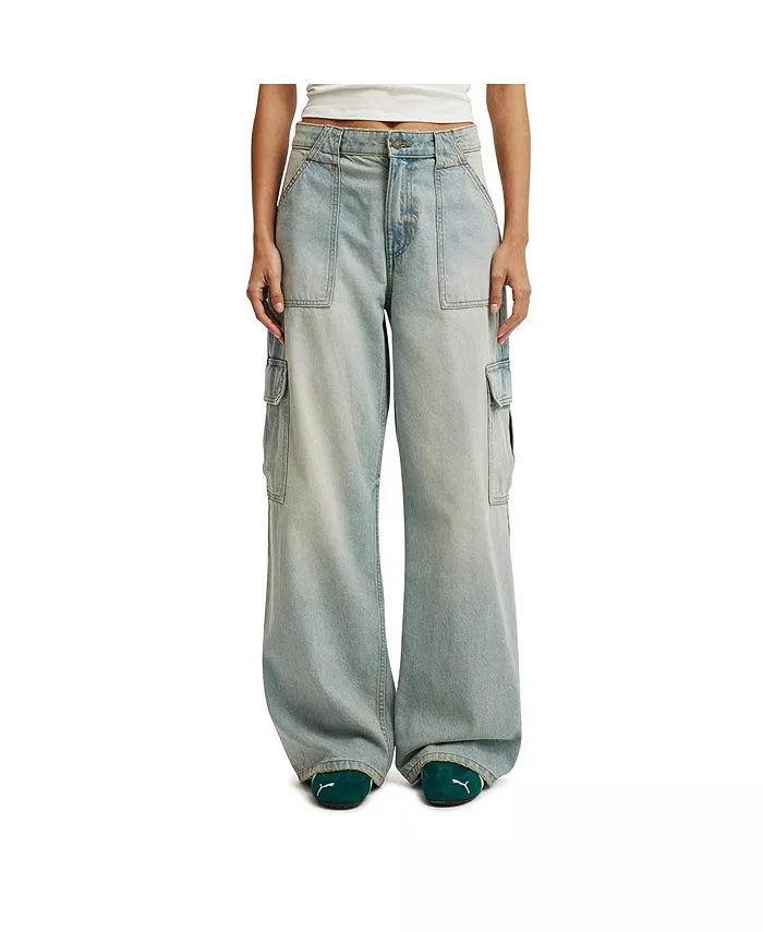 

Женские свободные джинсы-карго COTTON ON, синий