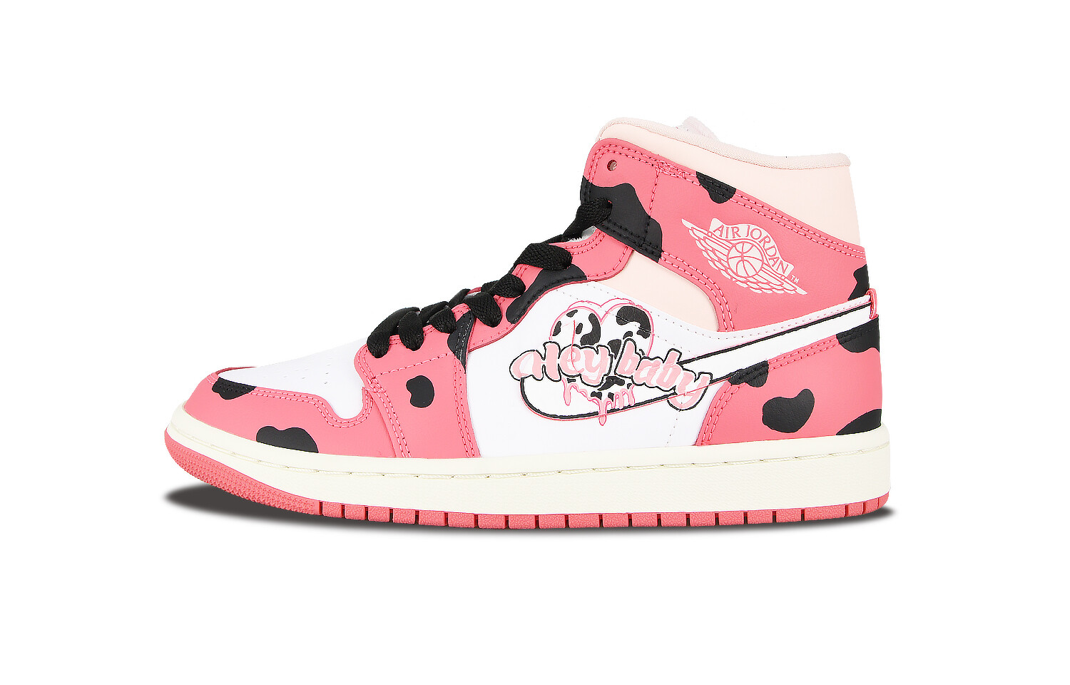 

Кроссовки Air JORDAN 1 Vintage Basketball Shoes Women's Mid-Top White Black