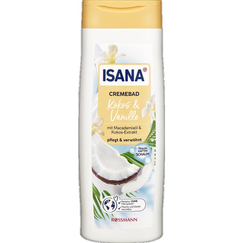 

Крем для ванны кокос и ваниль ISANA, 750 ml