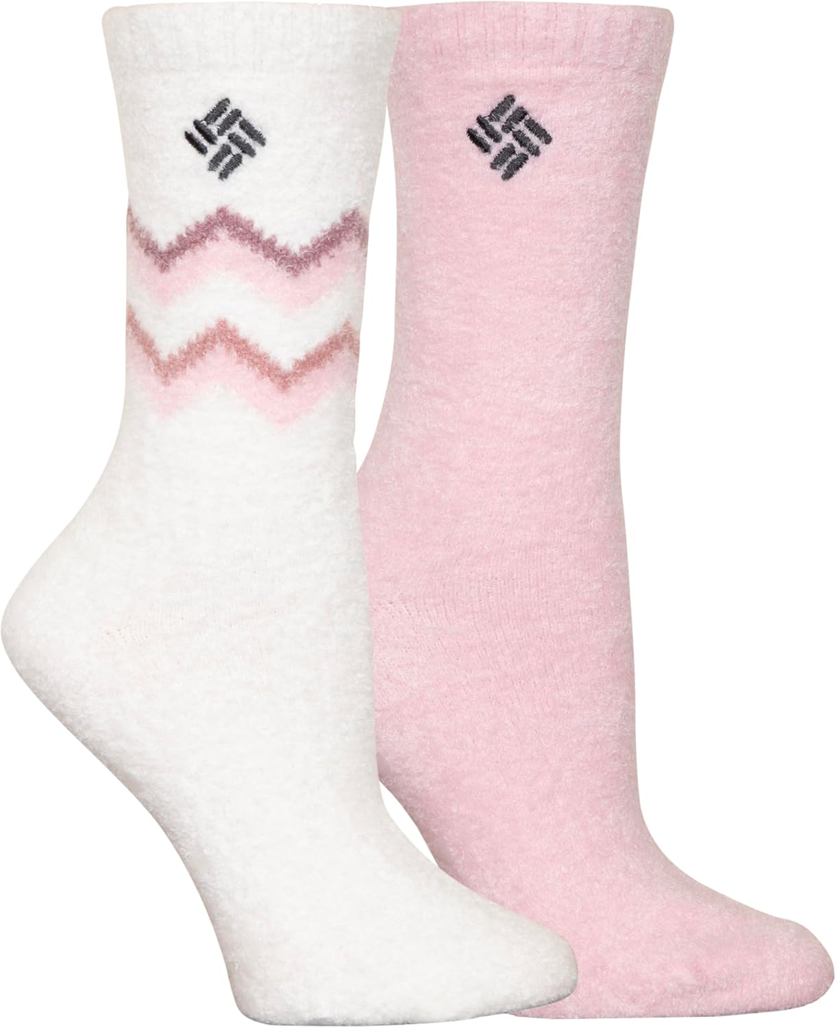 

Уютные носки Columbia Double Zag, 2 пары, Sea Salt/Satin Pink