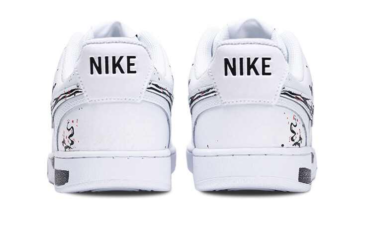 Кроссовки Nike Court Vision 1 Skateboard Shoes Men Low-Top White Black Red — фото 3