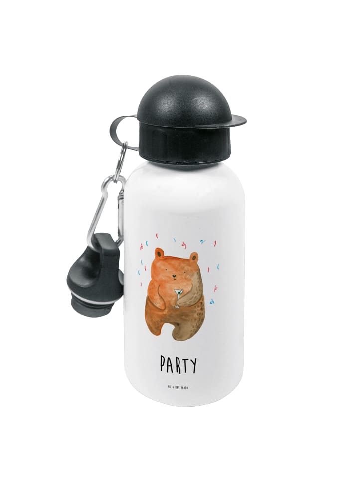 

Mr. & Mrs. Panda Бутылка для напитков Bear Party с надписью белого цвета
