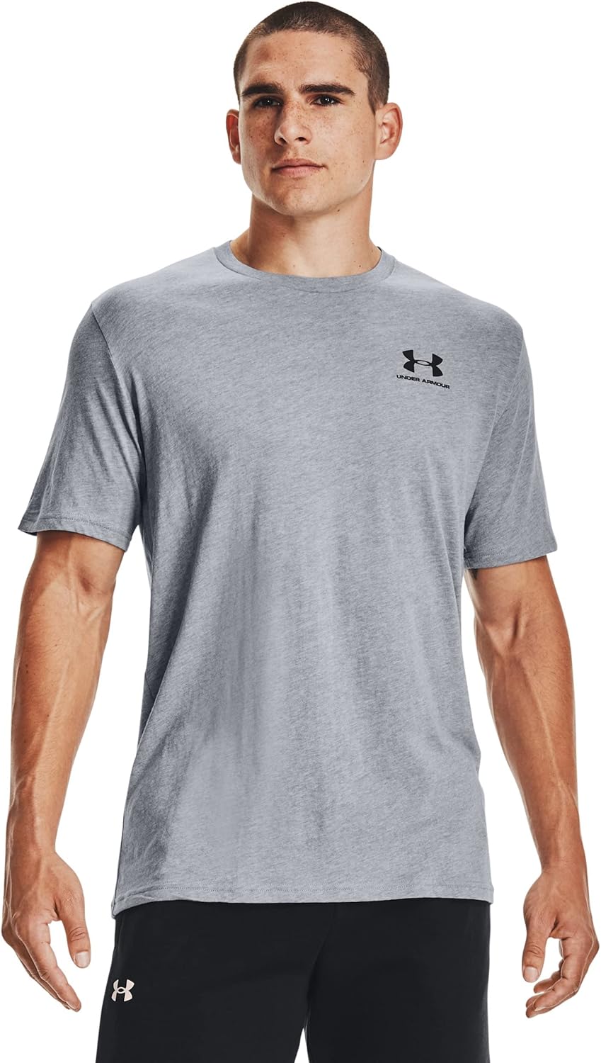 

Мужская спортивная футболка Under Armour с коротким рукавом на левую грудь, Steel Light Heather (036)/Black, Черный, Мужская спортивная футболка Under Armour с коротким рукавом на левую грудь, Steel Light Heather (036)/Black