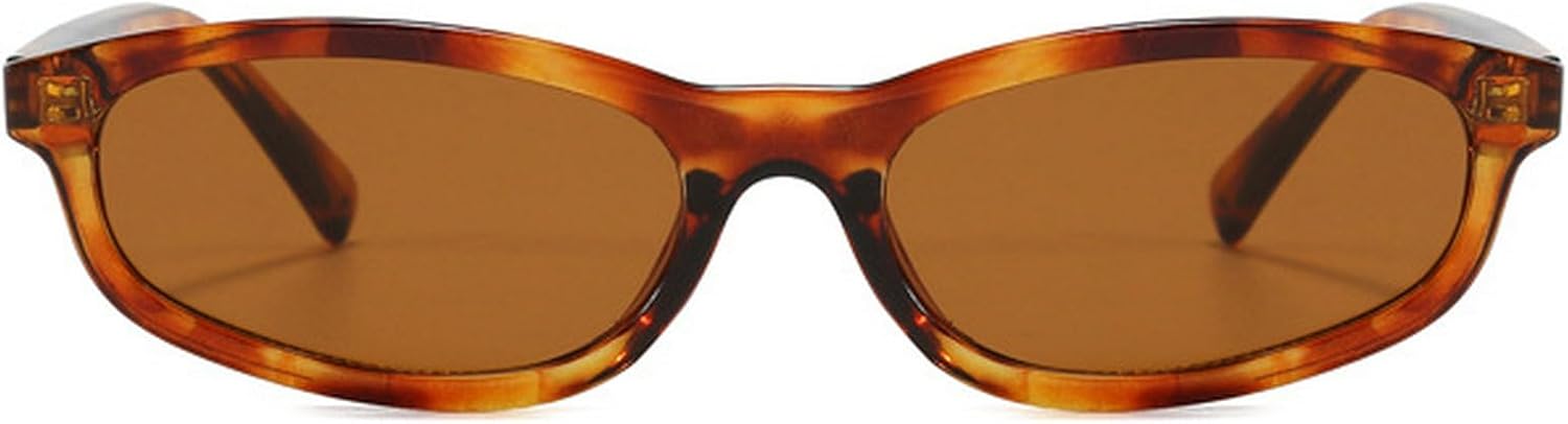 

Модные маленькие солнцезащитные очки «кошачий глаз» для женщин, ретро, ​​желто-синие оттенки, защита от ультрафиолета UV400, трендовые солнцезащитные очки для мужчин mincl, Leopard