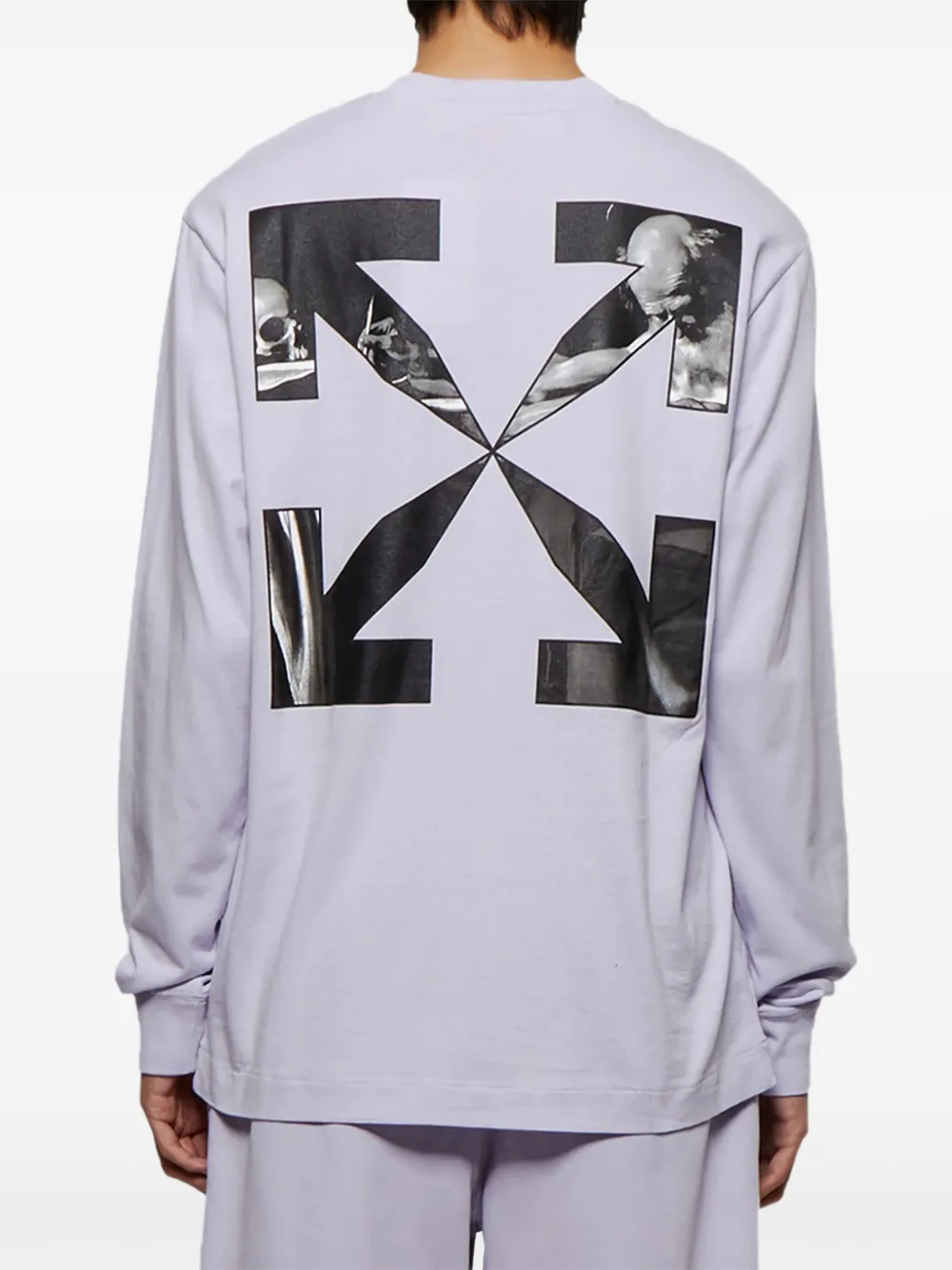 Футболка с длинными рукавами Caravaggio Arrow OFF-WHITE, фиолетовый — фото 3