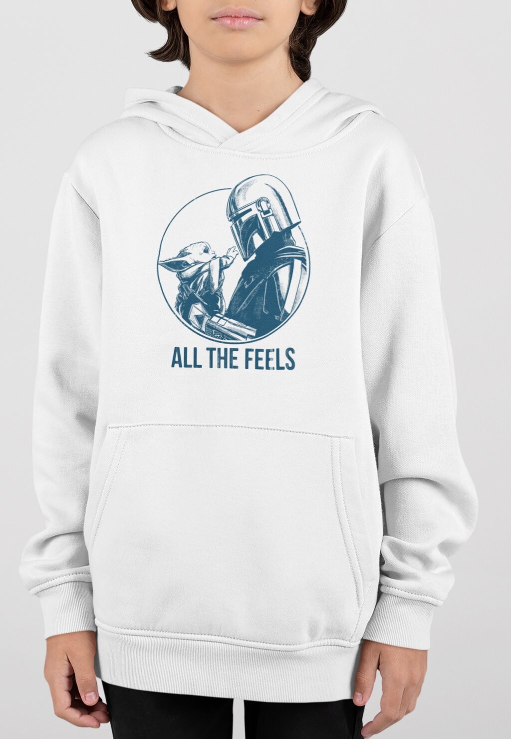 

Толстовка с капюшоном STAR WARS THE MANDALORIAN THE FEELS Star Wars, белый