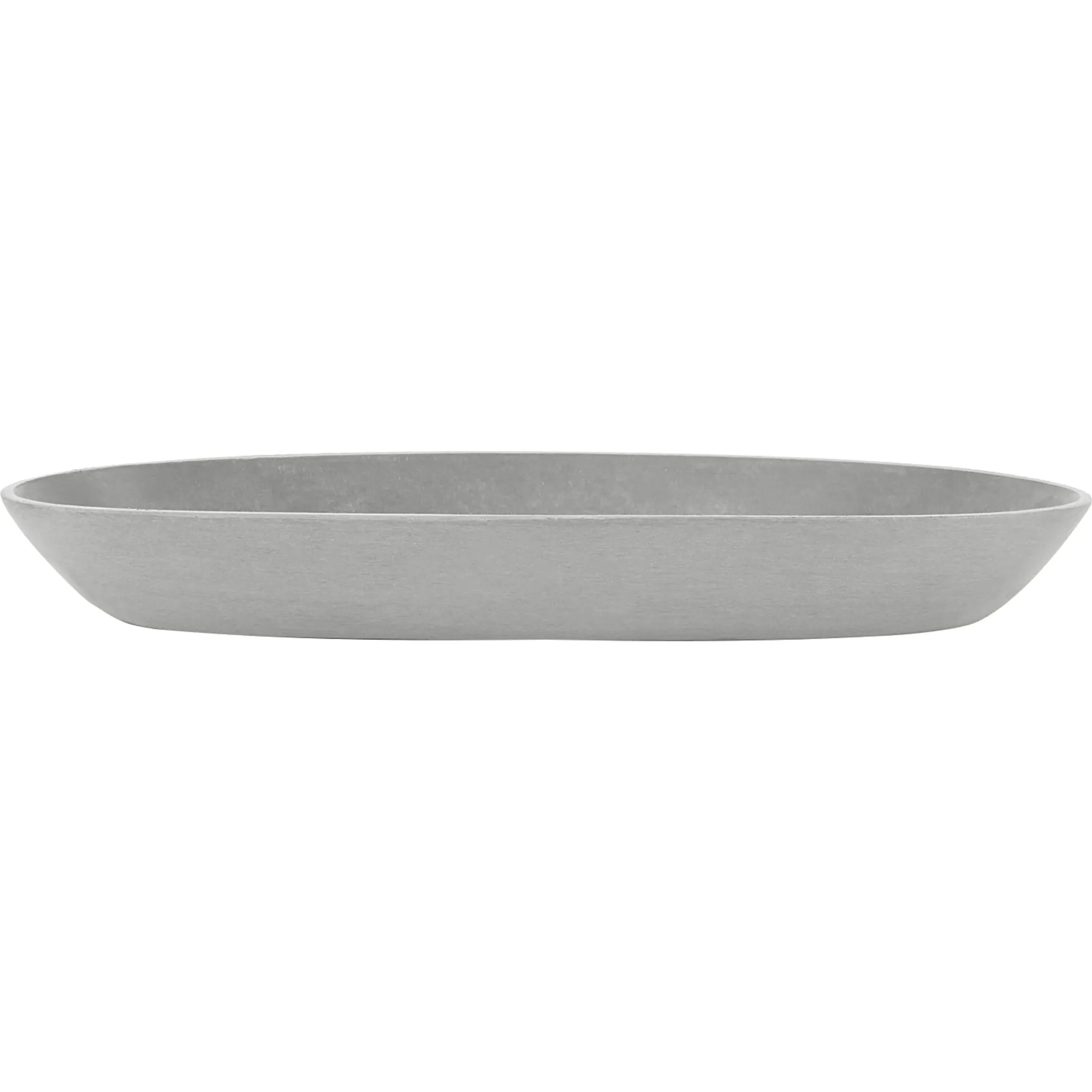 

ECOPOTS Подставка для цветочных горшков «SAUCER OVAL White Grey», ШxГxВ: 11,7x11,7x3 см, белый/серый