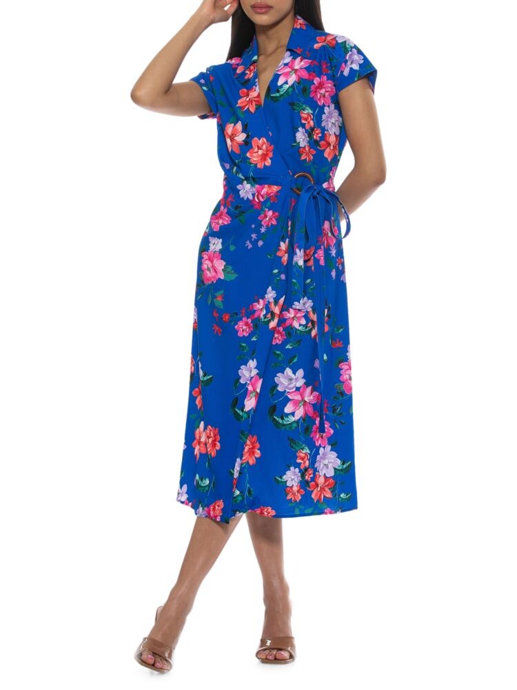 

Платье миди с запахом Paris Alexia Admor, цвет Blue Floral