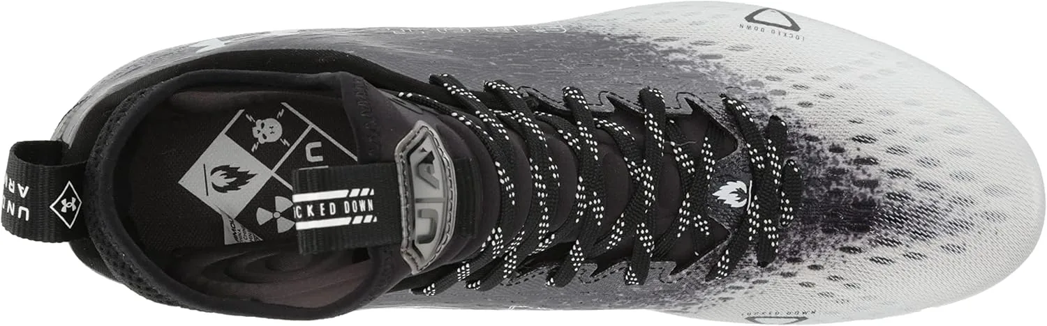 Футбольные бутсы Under Armour Men's Spotlight Lux Mc 2.0, черно-белый — фото 3