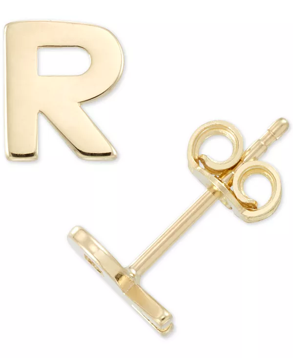 

Серьги-Гвоздики Initial из 10-каратного золота Macy'S, r