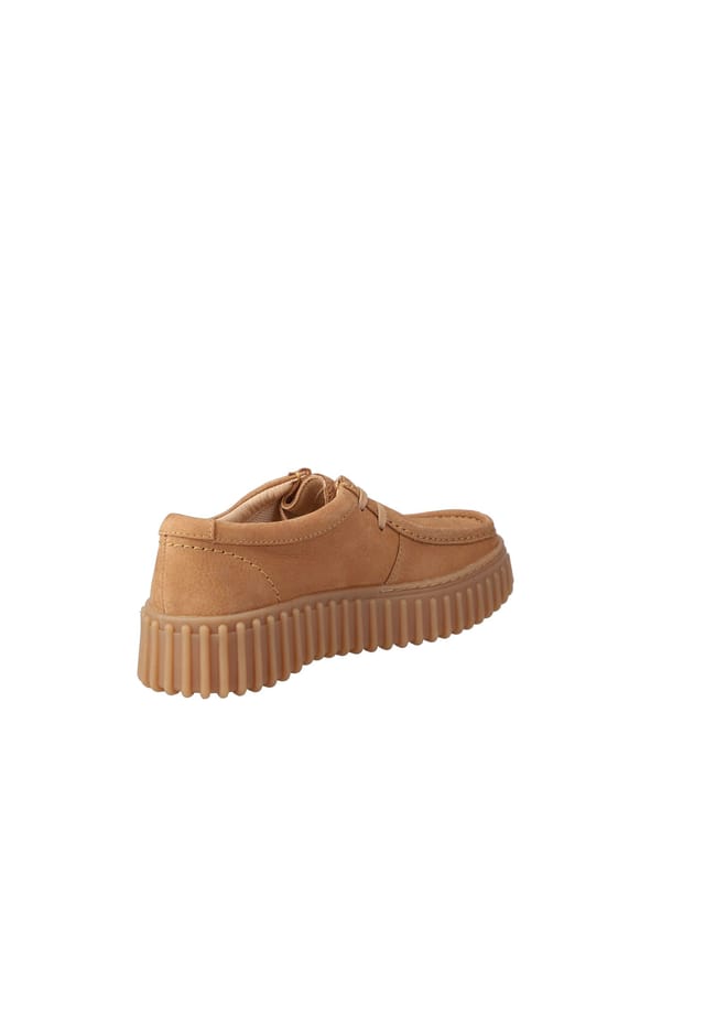 Ботинки женские Clarks Torhill Bee кожаные на толстой подошве, коричневый — фото 2