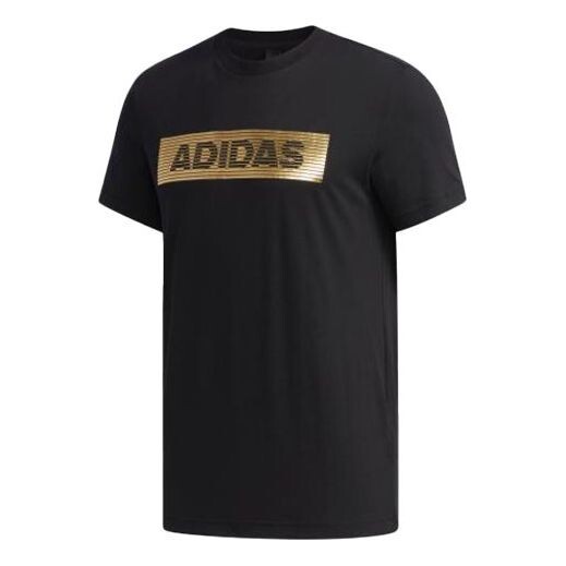 

Футболка ai gfx ss foil sports bronzing printing round neck short sleeve black Adidas, черный