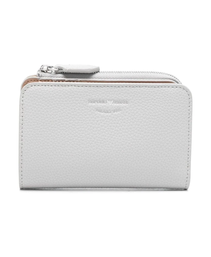 

Кожаный кошелек с логотипом. Emporio Armani, белый