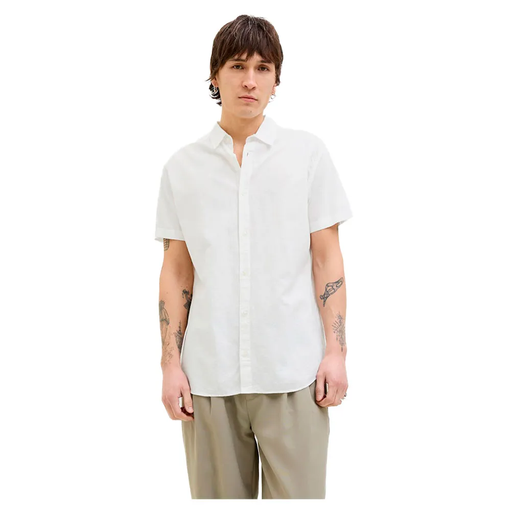 

Рубашка с коротким рукавом Jack & Jones Breeze Linen Blend, белый