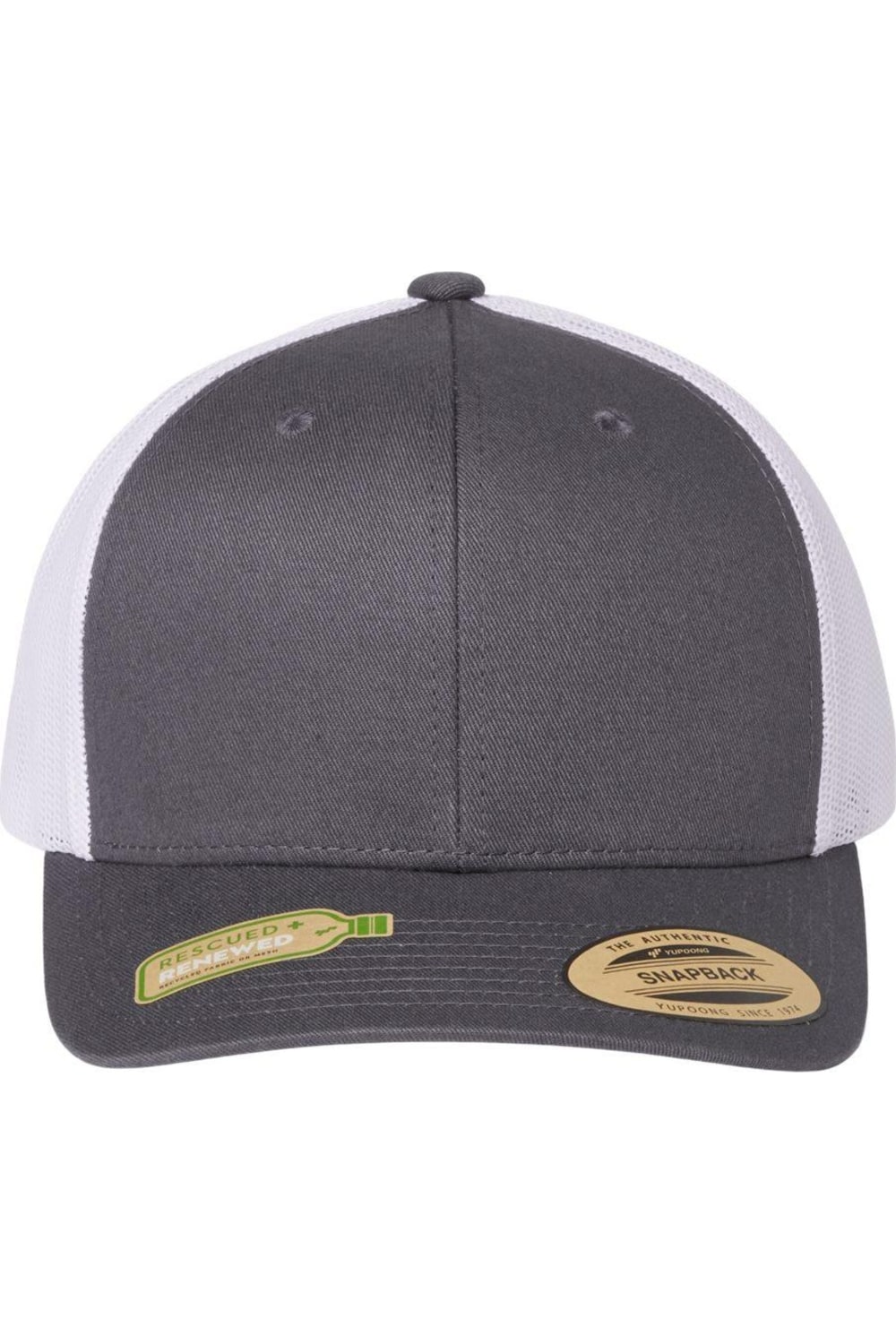 

Экологичная ретро-кепка Flexfit Trucker, цвет charcoal/ white