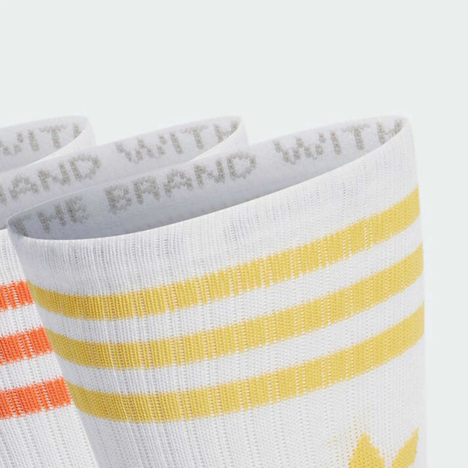 Adicolor Mid Cut Crew Socks 3 пары Adidas Originals, 3 pack (белый+sunсветло-желтый+оранжевый желтый) — фото 4