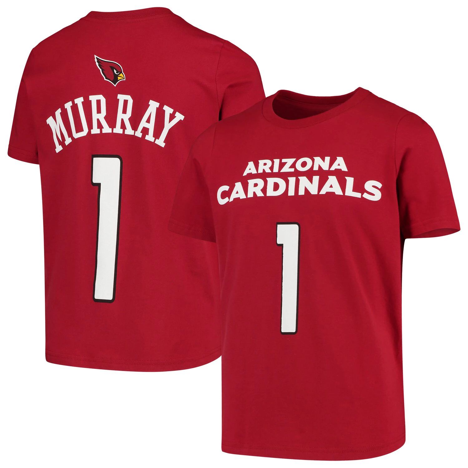 

Молодежная футболка Кайлера Мюррея Cardinal Arizona Cardinals Mainliner с именем и номером игрока Outerstuff