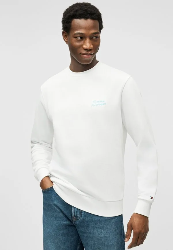 Толстовка из махровой ткани с принтом пальм Tommy Hilfiger, White — фото 4