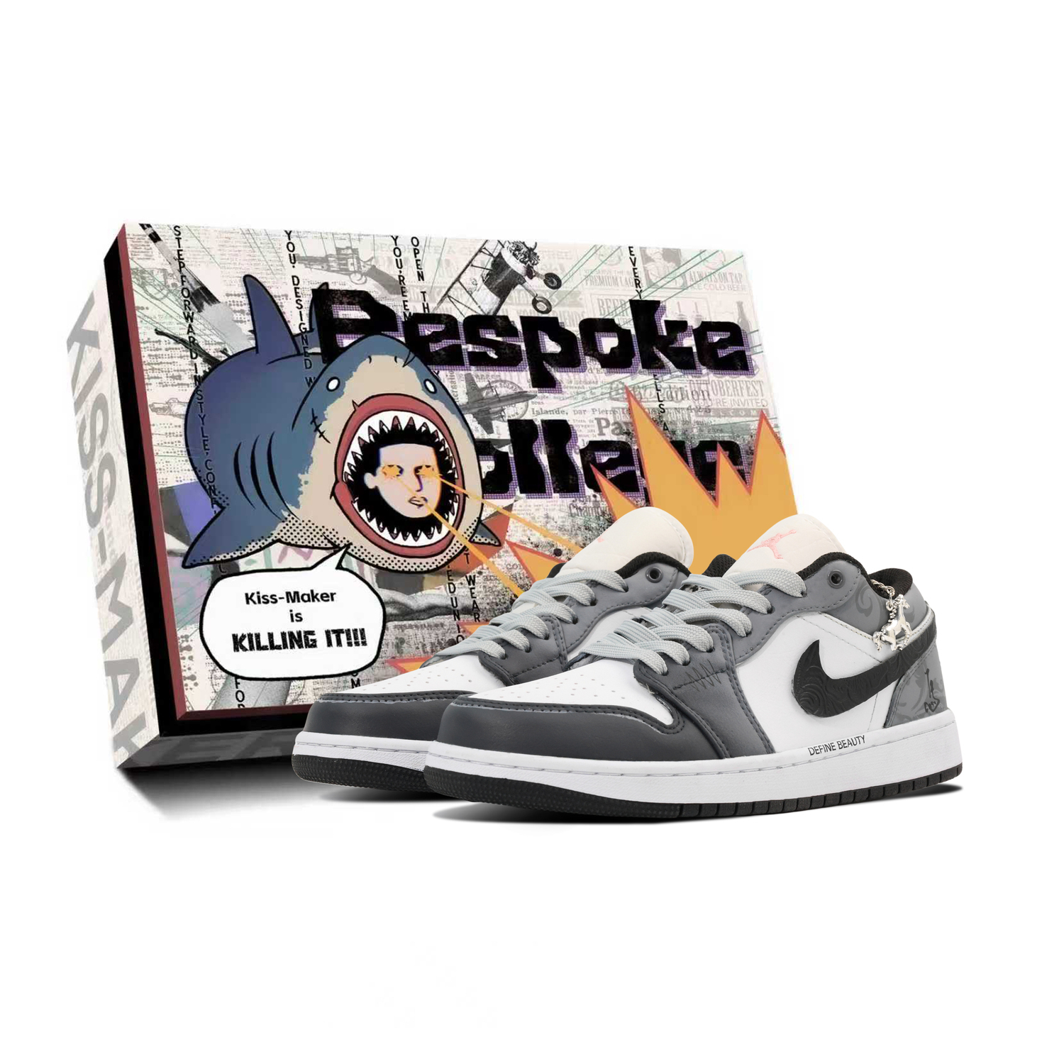 

Jordan Кроссовки Air 1 Low top Vintage Basketball Shoes Unisex Gray