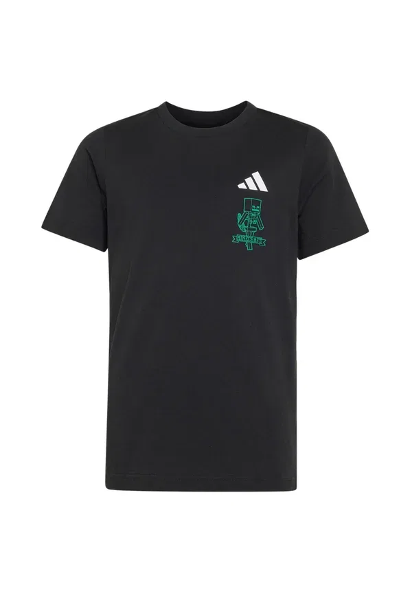 Футболка Adidas Performance J Minecraft Tee Print, черный