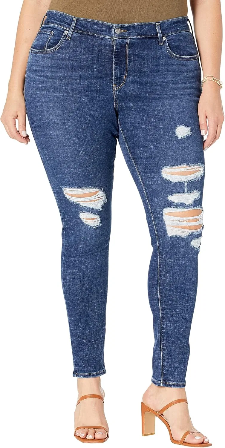 Джинсы скинни Levi's, темно-индиго