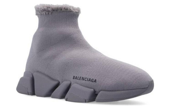 Кроссовки speed 2.0 sneakers 'grey recycled knit' Balenciaga, серый — фото 2