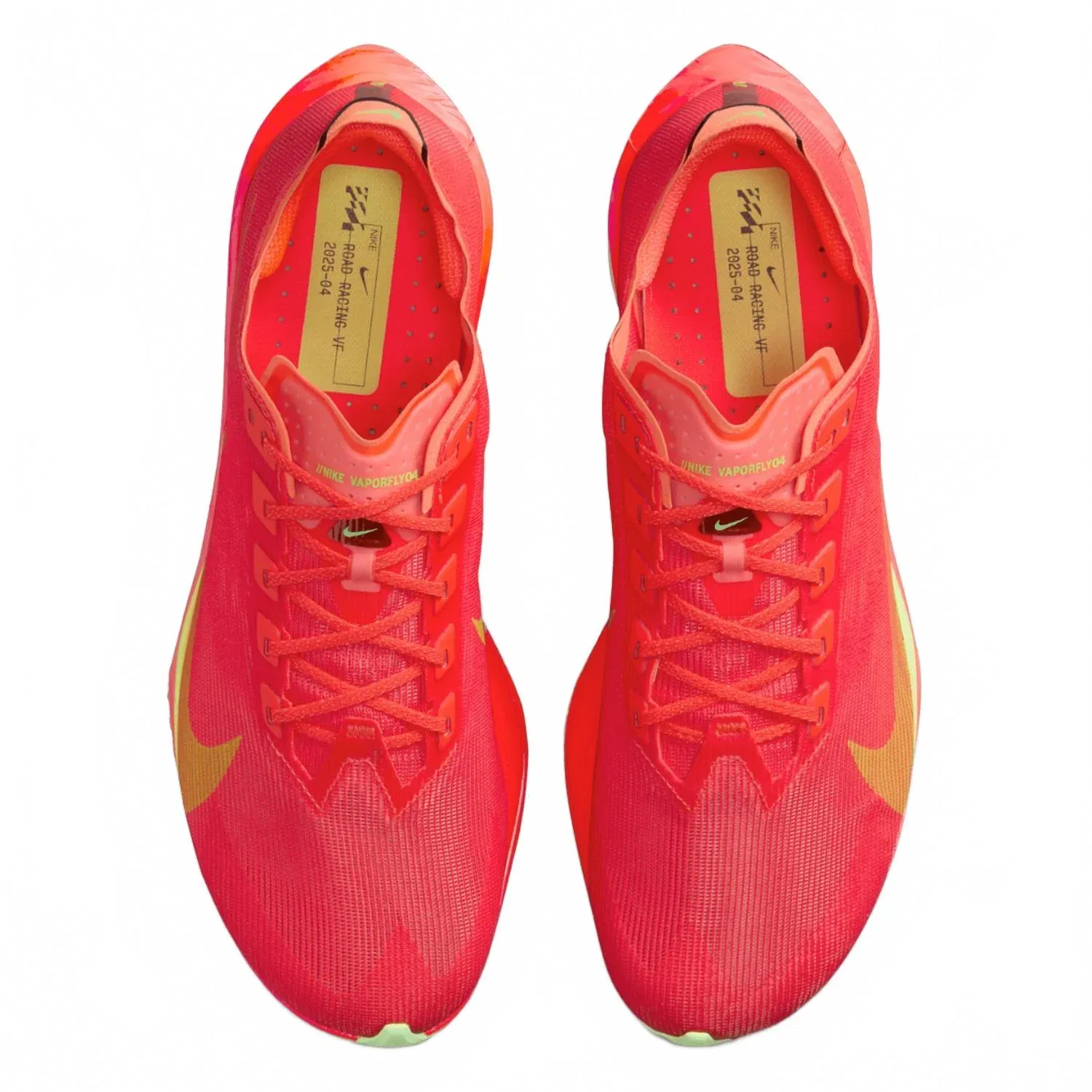 Nike Мужские кроссовки Vaporfly 4 в ярко-красном/салатовом/мятном цвете — фото 2