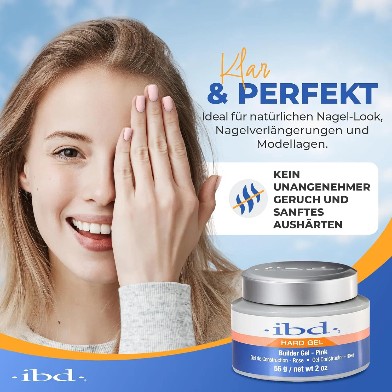 Розовый UV гель для наращивания ногтей IBD Hard Gel 56 г Ibd, Pink — фото 3
