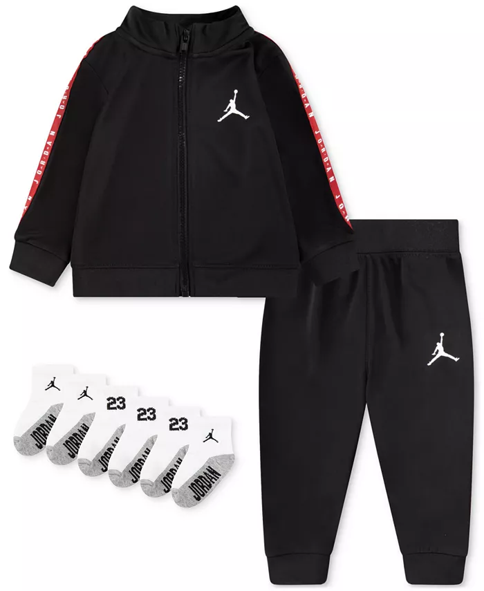 

Детский трикотажный спортивный костюм с носками для мальчиков Jordan, белый