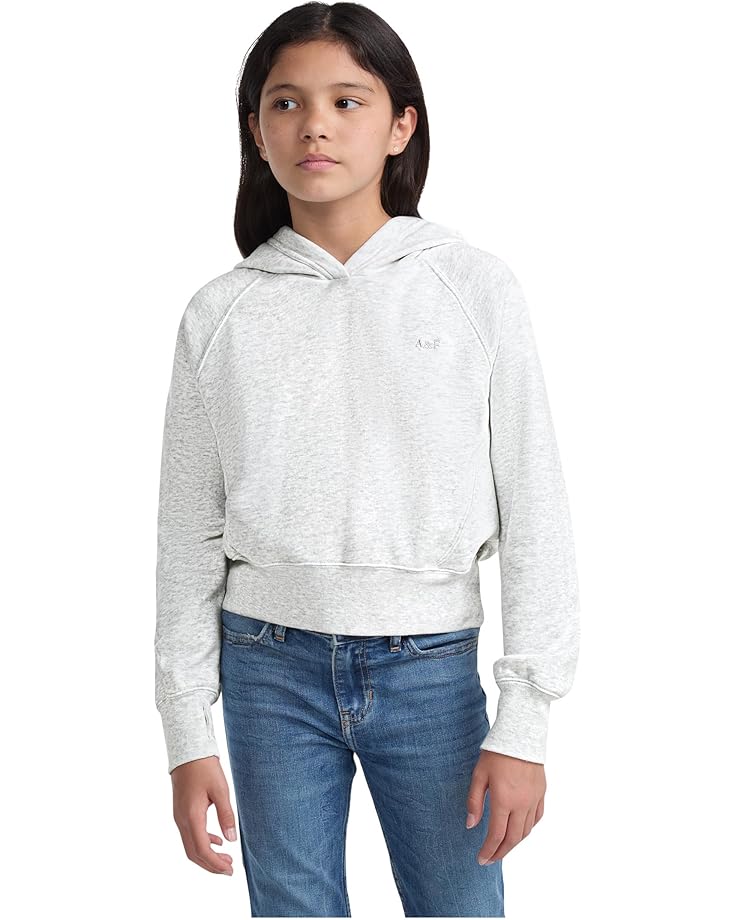 

Худи abercrombie kids Essential Pullover Hoodie, цвет ANF Light Grey Heather