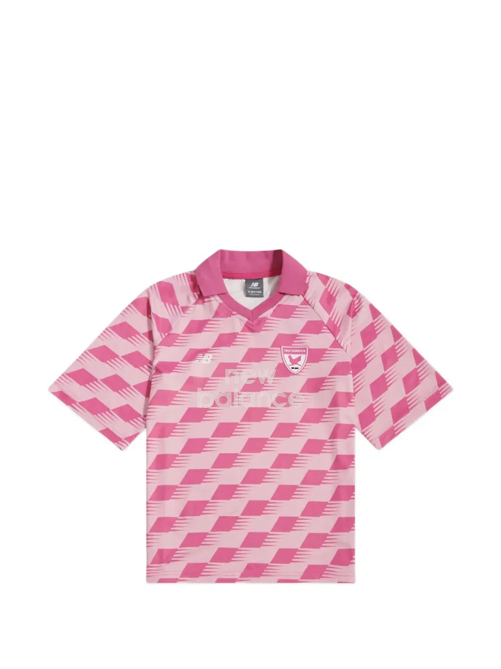 Футболка с короткими рукавами и узором New Balance Kids, розовый