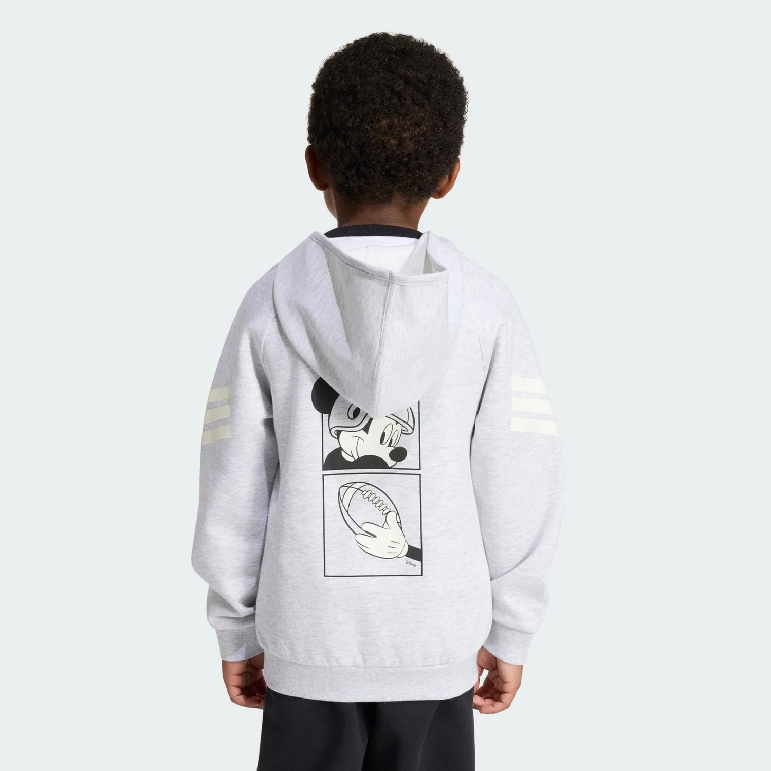 Спортивная толстовка Adidas Sportswear Adidas x Disney Micky Maus светло-серого цвета — фото 3
