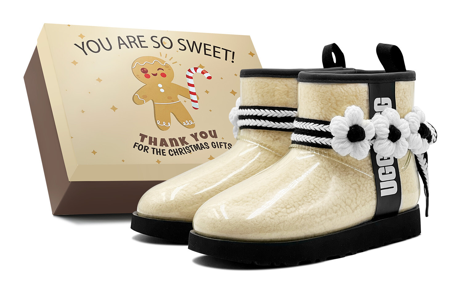 

CLASSIC CLEAR MINI Зимние ботинки женские Ugg, кремовый